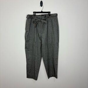 Talbots Gray Trousers with Tie Waist